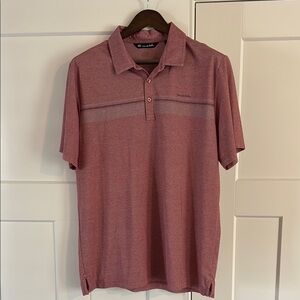 Travis Mathew Red Polo Shirt with Classic Design